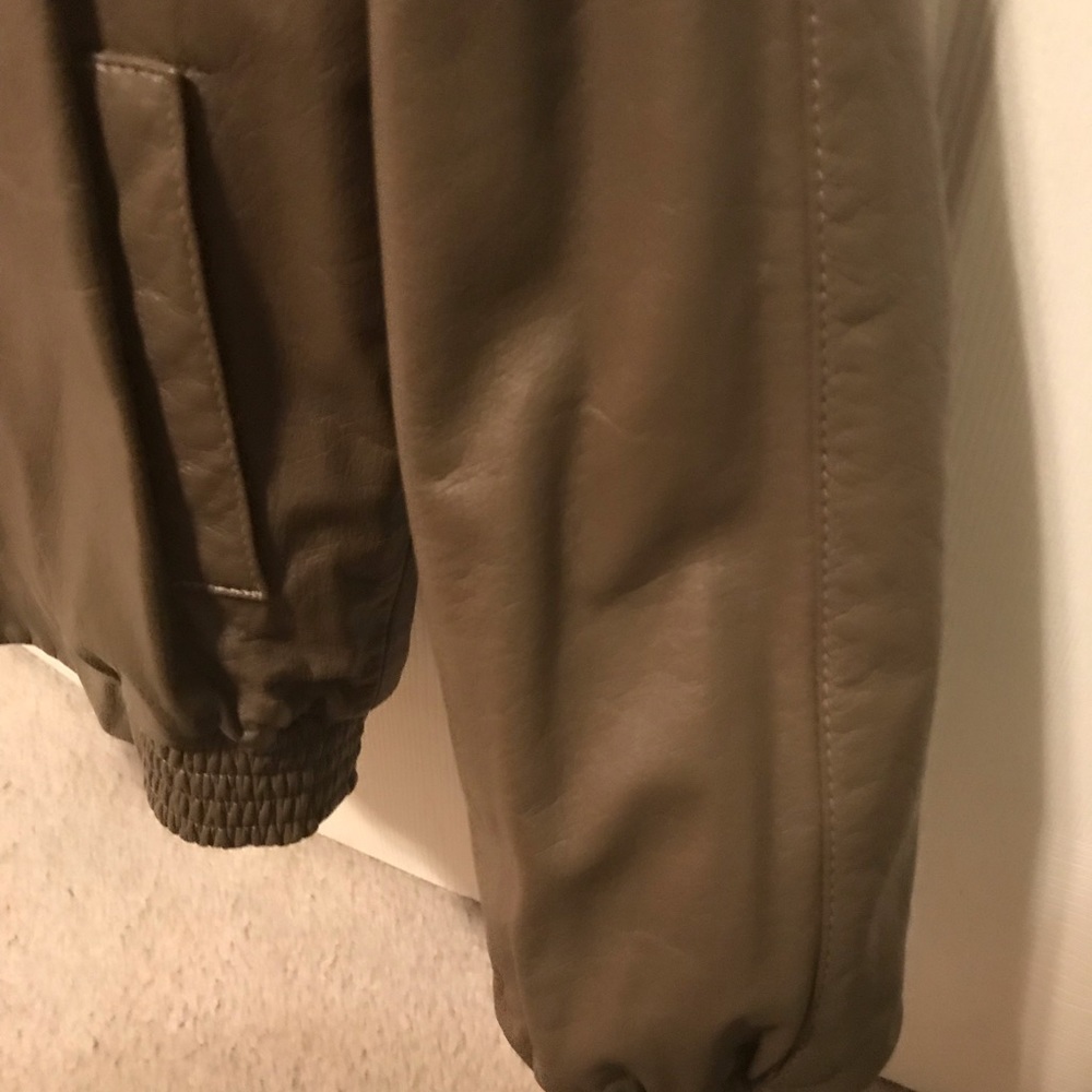 Gorgeous Taupe Reversible Mink/Leather Jacket/Coat